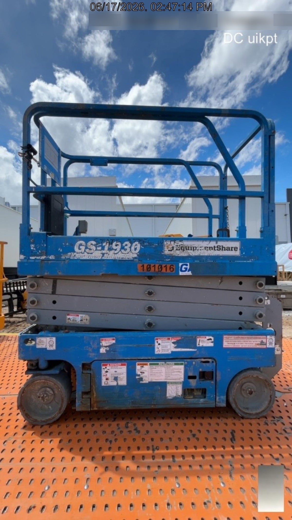 2020 Genie GS-1930 Standard Machine