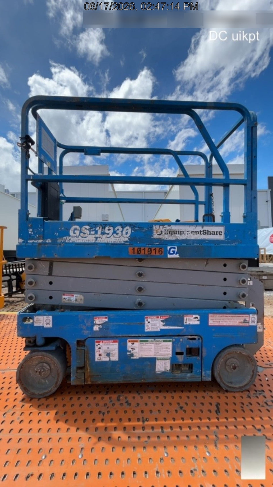 2020 Genie GS-1930 Standard Machine