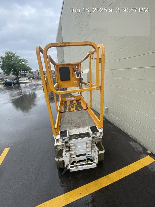 Custom Equipment HB-1430 <ul>
 <li>Hy-Brid Scissor Lift</li>
  <li>Platform capacity up to 670 lbs.</li>
  <li>Working height up to 20 ft</li>
  <li>Weighs under 1,700 lbs.</li>
  <li>Non-marking wheels </li>
</ul>