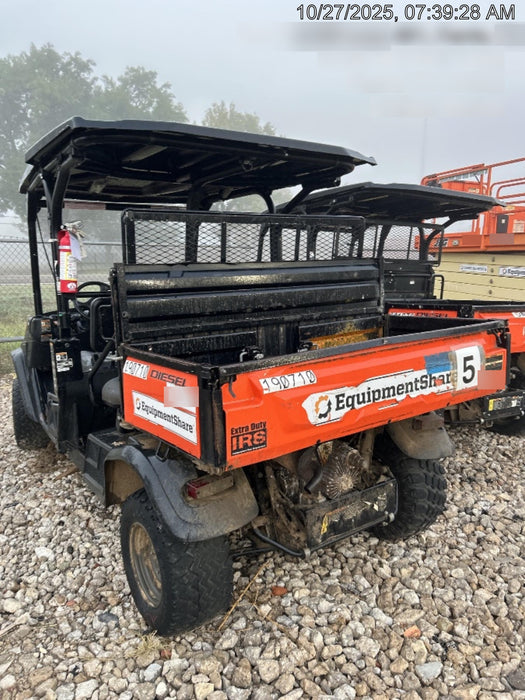 2022 Kubota RTV-X1140W-H Plastic Canopy, Windshield Acrylic Clear, LED Strobe Light, Wire Harness Kit, Back up Alarm