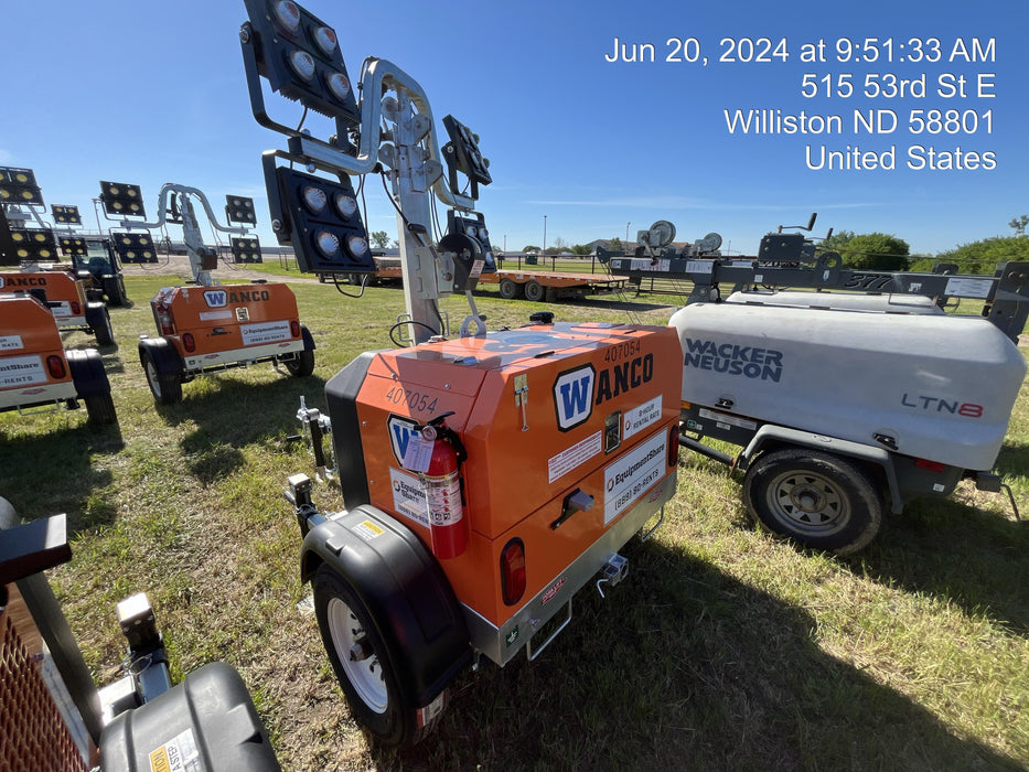 2024 Wanco WLTT-4MM4K Diesel, Deep Sea Controller, Shore Power Plug, Auto Start, (4) 350W LED Floodlights, 4kW Generator, 60 Gal Fuel Tank, 2" Ball, T3