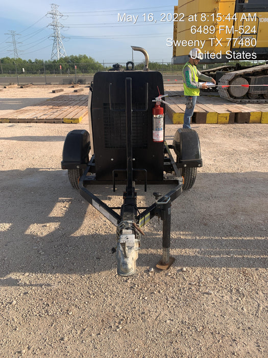 2019 Lincoln Electric Vantage 322 Welder Ready-Pak 3, Two wheel trailer, Fender and Light kit, Cable Rack