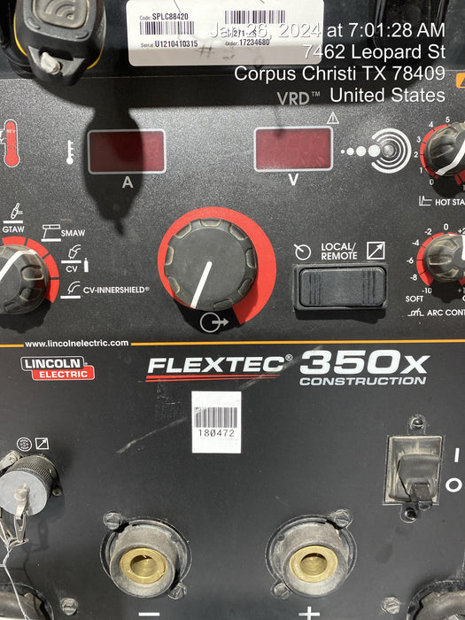 2021 LINCOLN ELECTRIC FLEXTEC 350X