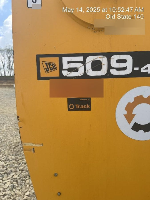 2020 JCB 509-42 Canopy, Solid Tires, Work Lights, Beacon, Aux Hydraulics, Back up Alarm, Lifting Eye, ES Decals