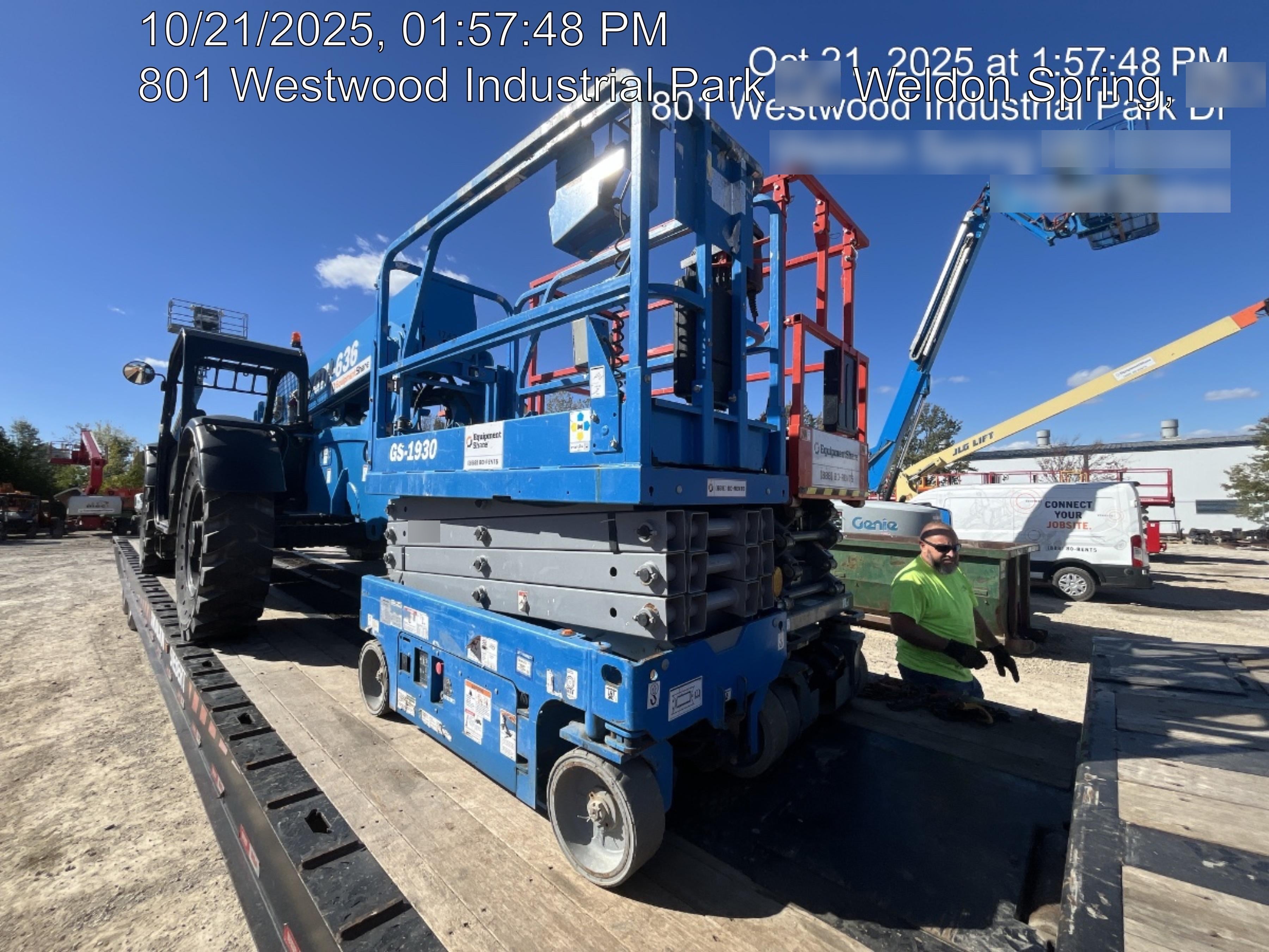 2020 Genie GS-1930 Solid Non Marking Tires, Beacon, Folding rails with half height swing gate