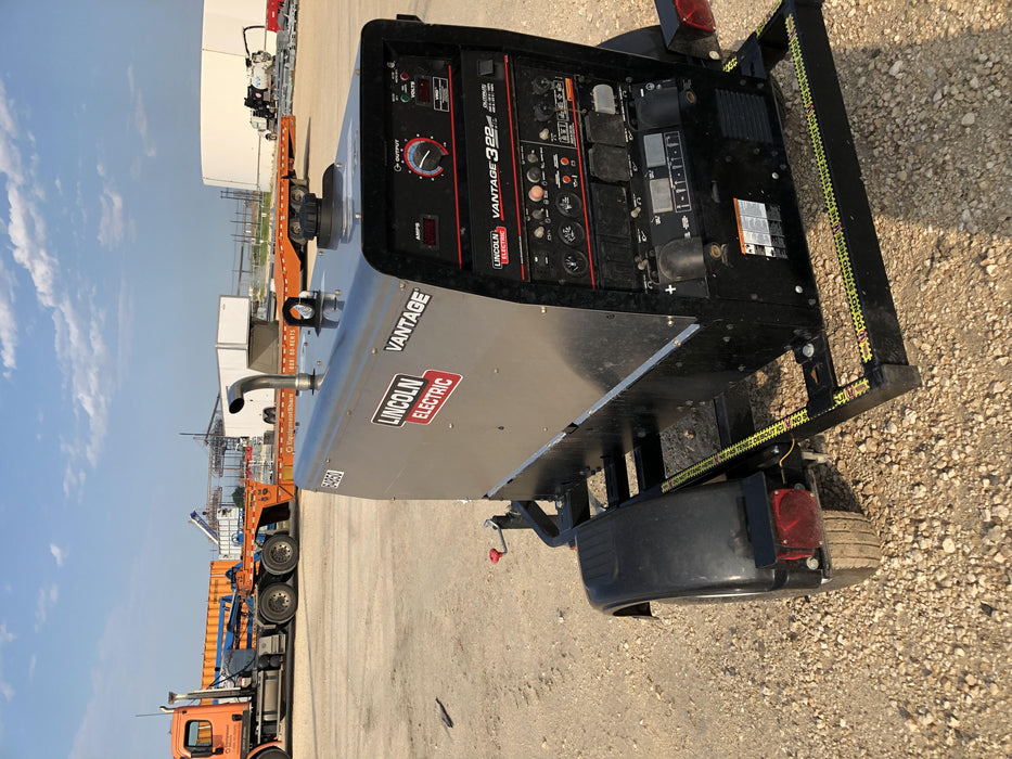 2020 Lincoln Electric Vantage 322 Welder Ready-Pak 3, w/ GPS & Decals (includes trailer, cable rack, fender light kit)