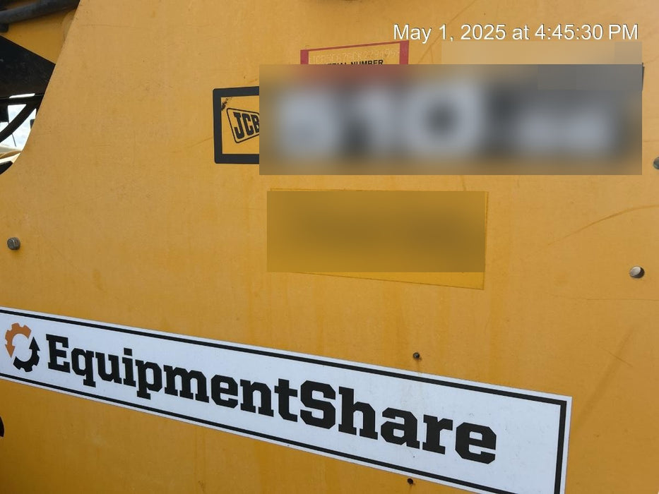 2019 JCB 510-56 74 HP, Beacon, Worklights, Aux Hydraulics, Solid Tires, 60" Carriage/Forks