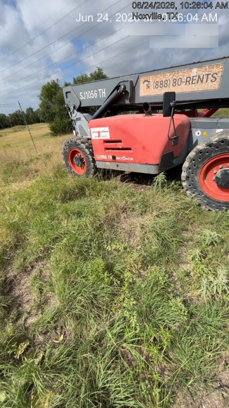 2018 Skyjack SJ1056 TH Skyjack 1056 TH Telehandler w/Open ROPS, Work Lights/Beacon, Solid Tires, 60" Carriage and Forks