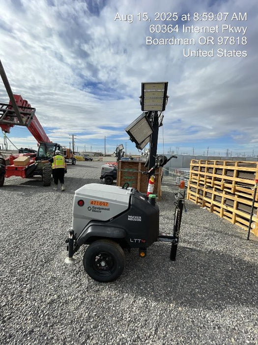 2024 Wacker Neuson LTT4 Diesel, Kohler KDW702, Deep Sea Controller, Auto Start, LED 320W, Bypass Outlet, T3