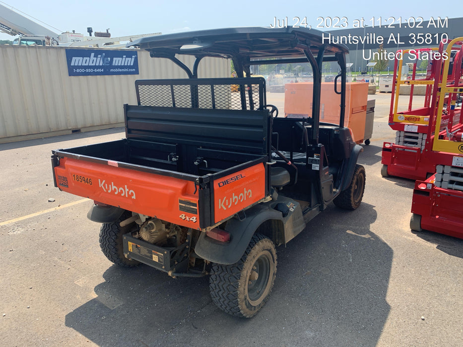2021 Kubota RTV-X1140W-H Plastic Canopy, Windshield Acrylic Clear, LED Strobe Light, Wire Harness Kit, Back up Alarm