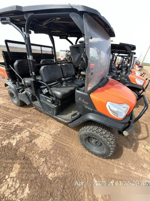 2021 Kubota RTV-X1140W-H Plastic Canopy, Windshield Acrylic Clear, LED Strobe Light, Wire Harness Kit, Back up Alarm
