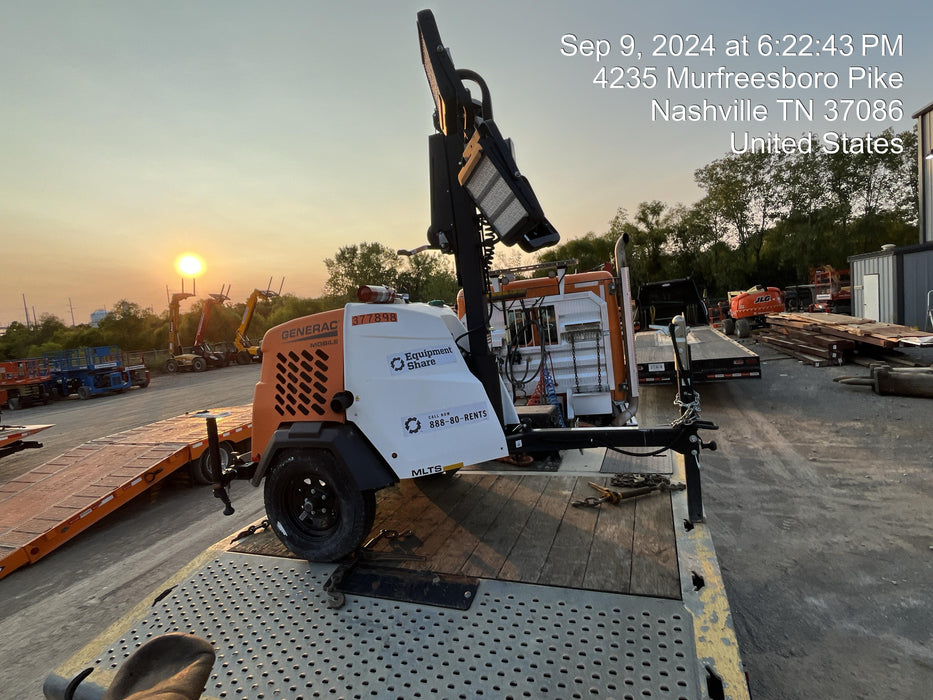 2023 Generac MLT2 Diesel, Flex Switch 120V Input, Powerzone Controller, 
(4) 320W LED Lights, 4kW Generator, 39.9 Gal Fuel Tank, 2" Ball, T3