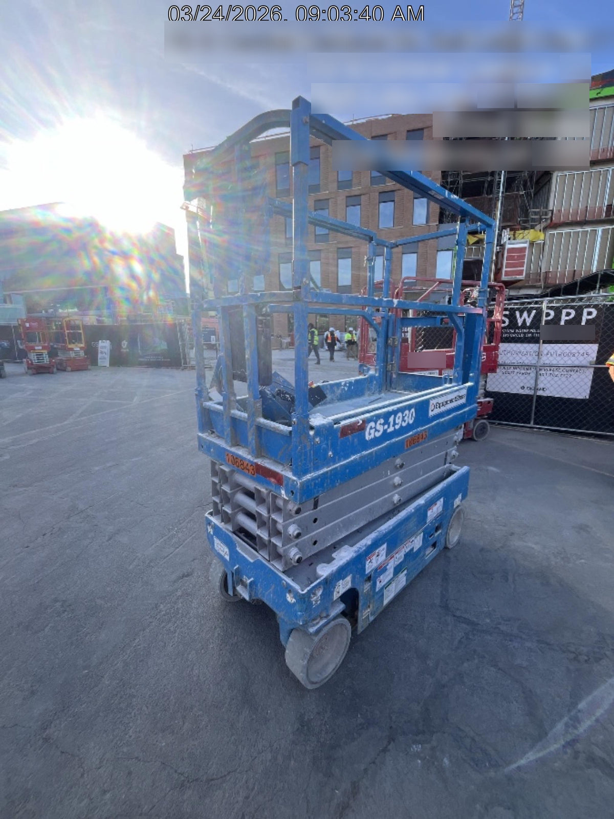 2020 Genie GS-1930 Solid Non Marking Tires, Beacon, Folding rails with half height swing gate, 800W Inverter