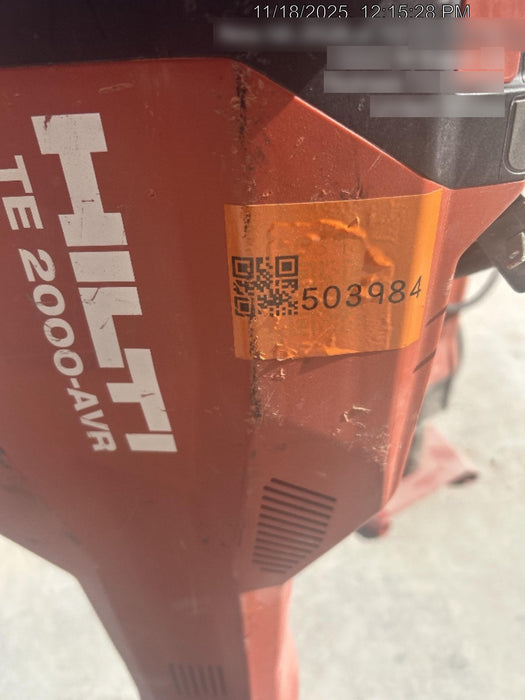 2025 HILTI TE 2000-AVR