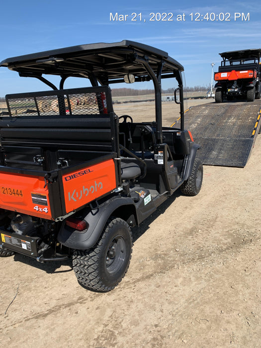 2022 Kubota RTV-X1140W-H Plastic Canopy, Windshield Acrylic Clear, LED Strobe Light, Wire Harness Kit, Back up Alarm