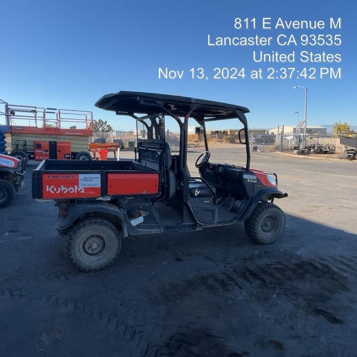 2021 Kubota RTV-X1140W-H Plastic Canopy, Windshield Acrylic Clear, LED Strobe Light, Wire Harness Kit, Back up Alarm