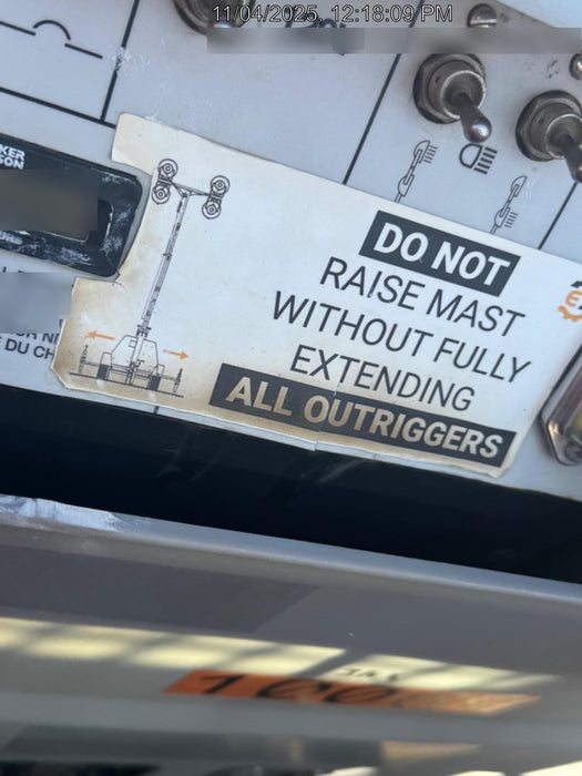 2018 Wacker Neuson LTV6K-MH Wacker Neuson LTV6K Towable Light Tower