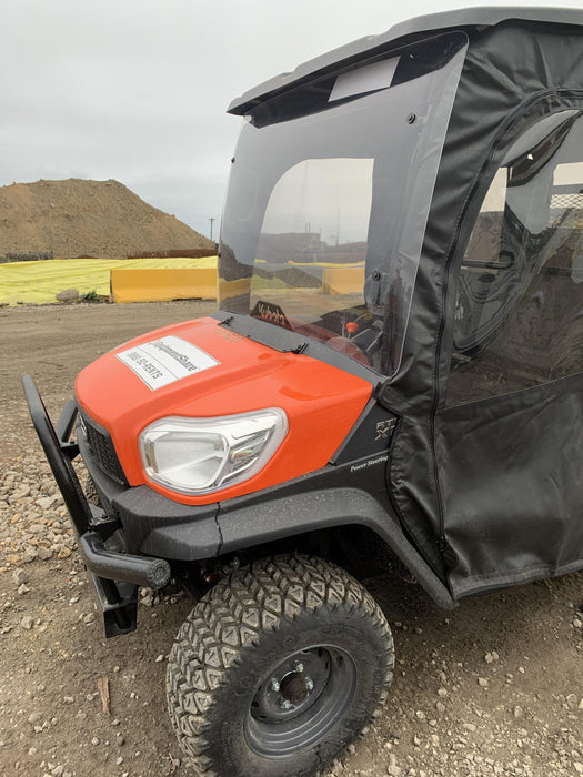 2020 Kubota RTV-X1140W-H Plastic Canopy, Windshield Acrylic Clear, LED Strobe Light, Wire Harness Kit, Back up Alarm