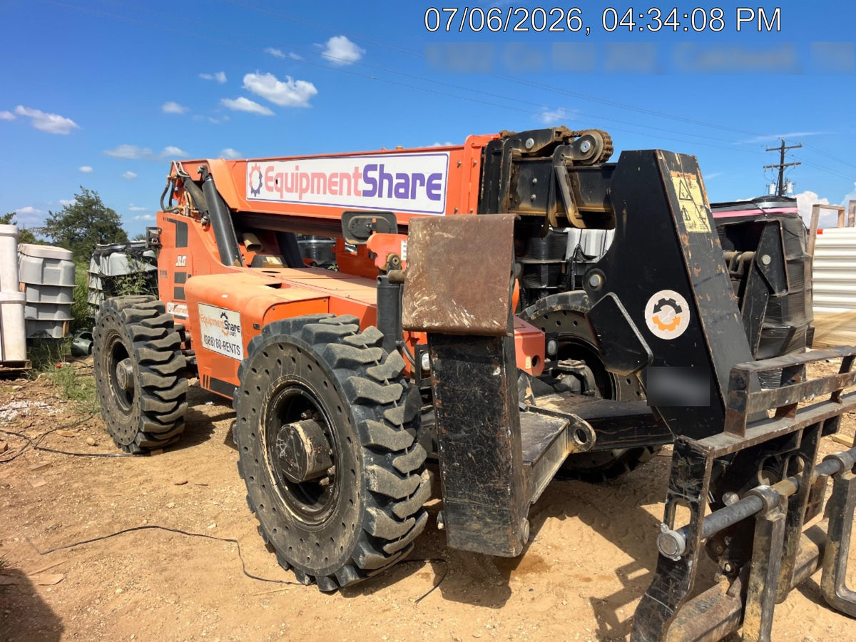 2018 Skytrak 10054 Skytrak 10054 10K Telehandler w/Open ROPS Solid Tires, LED Work Lights, Rotating Beacon, 60" Carriage/60" Forks
