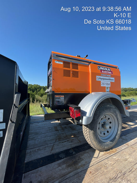 2022 Lincoln Electric LE400 Kubota V1505, Trlr, Cable Rack, Light Kit, ES Decals, T3