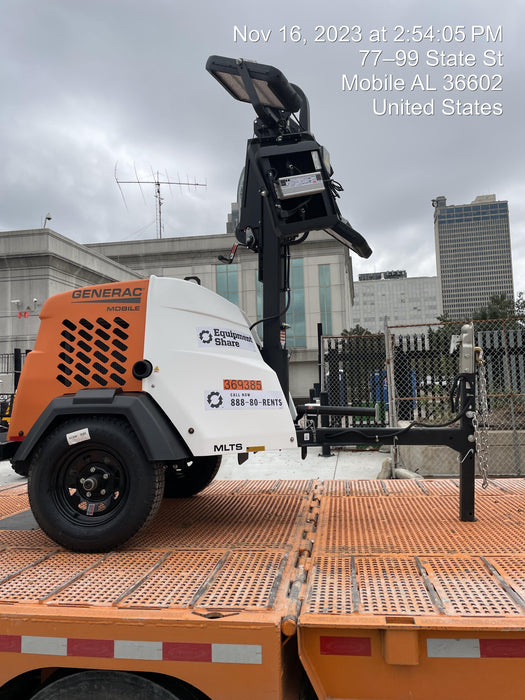 2023 Generac MLT2 Diesel, Flex Switch 120V Input, Powerzone Controller, 
(4) 320W LED Lights, 4kW Generator, 39.9 Gal Fuel Tank, 2" Ball, T3