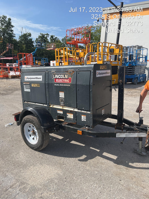 2021 Lincoln Electric Dual Maverick 200/200X Ready Pak 3, Includes Trailer, Cable Rack, Fender Light Kit