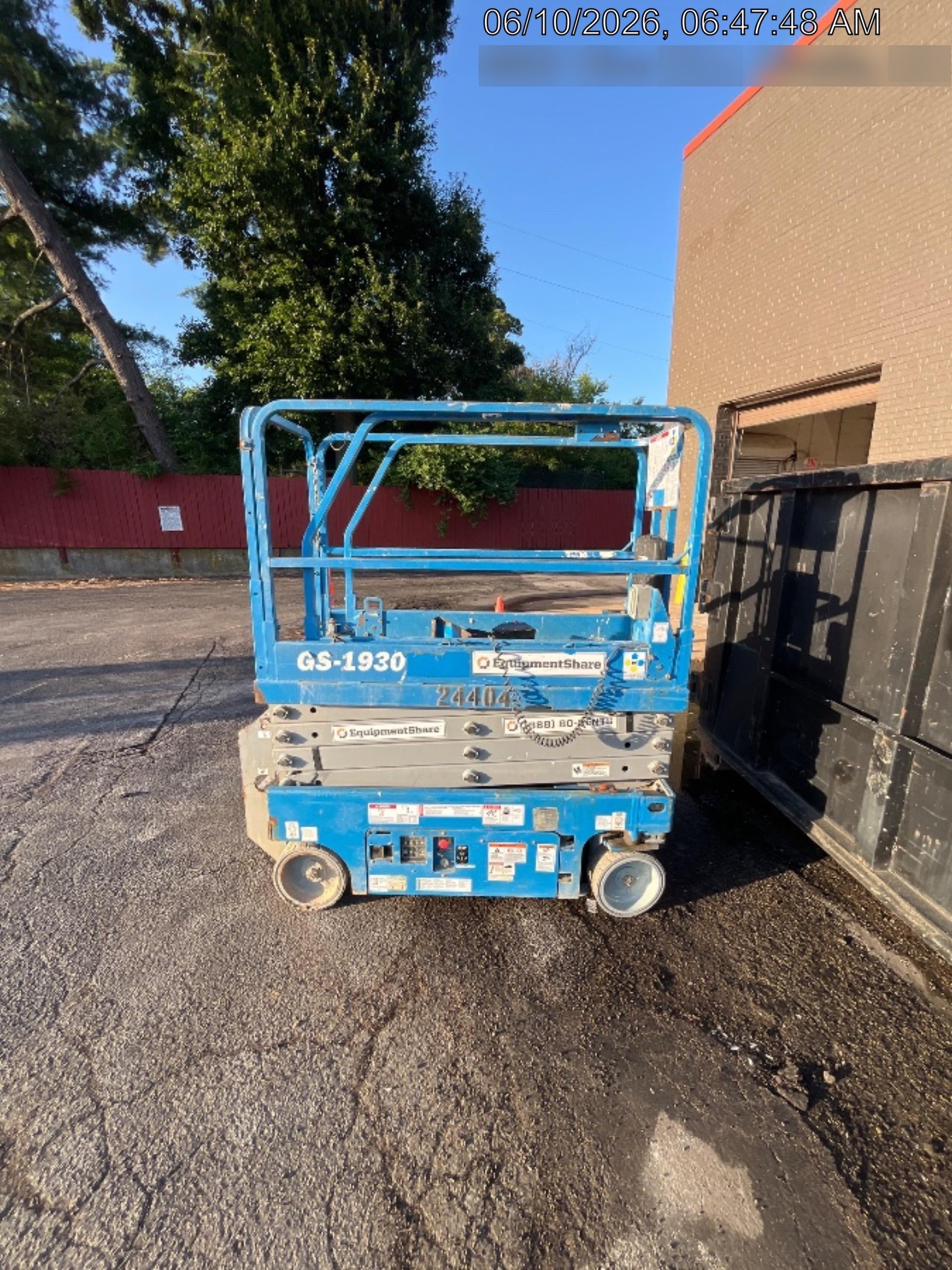 2019 Genie GS-1930 Genie GS-1930 Scissor Lift w/Standard Options