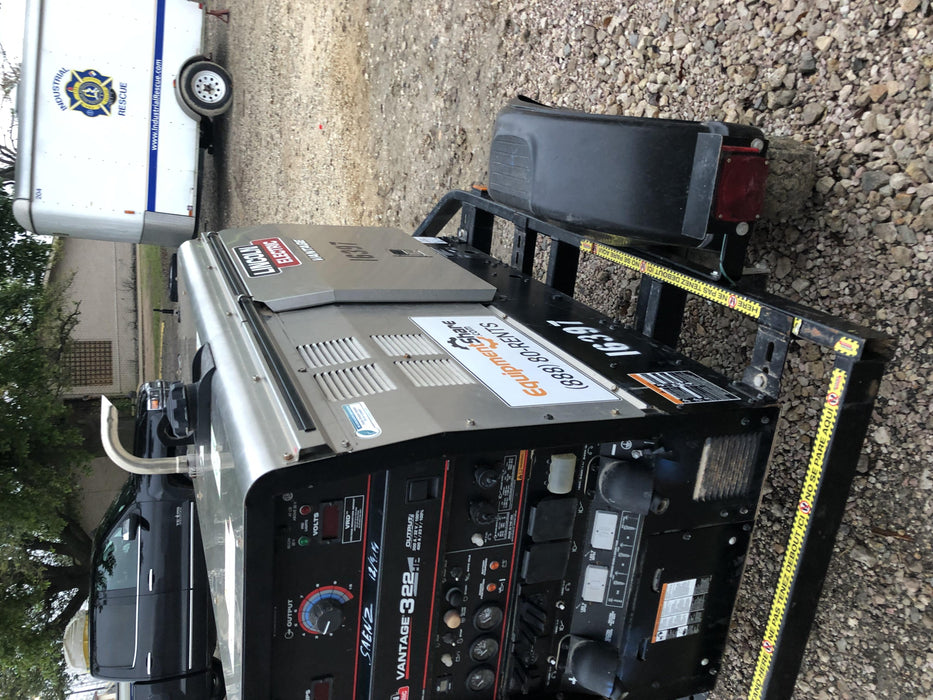 2018 Lincoln Electric Vantage 322 Lincoln Vantage 322 Welder Ready Pak 3 - Vantage 322, Trailer, Fender and light kit, Cable rack