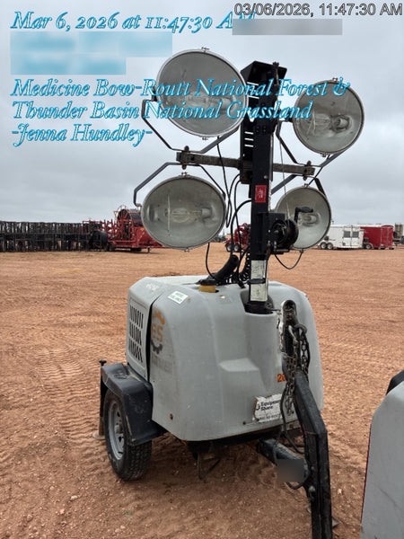 2018 Wacker Neuson LTV6L-MH Wacker Neuson LTV6L Mobile Light Tower w/Fuel Level Sensor Installed