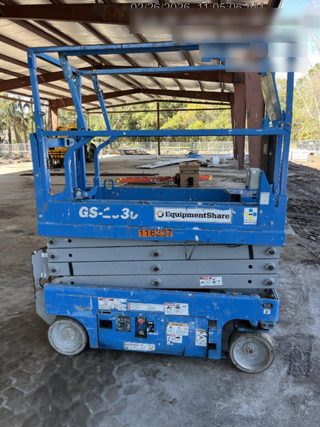 2020 Genie GS-1930 Solid Non Marking Tires, Beacon, Folding rails with half height swing gate