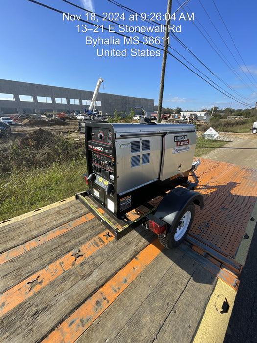 2024 Lincoln Electric LE400 Kubota V1505, Trlr, Cable Rack, Light Kit, ES Decals, T3