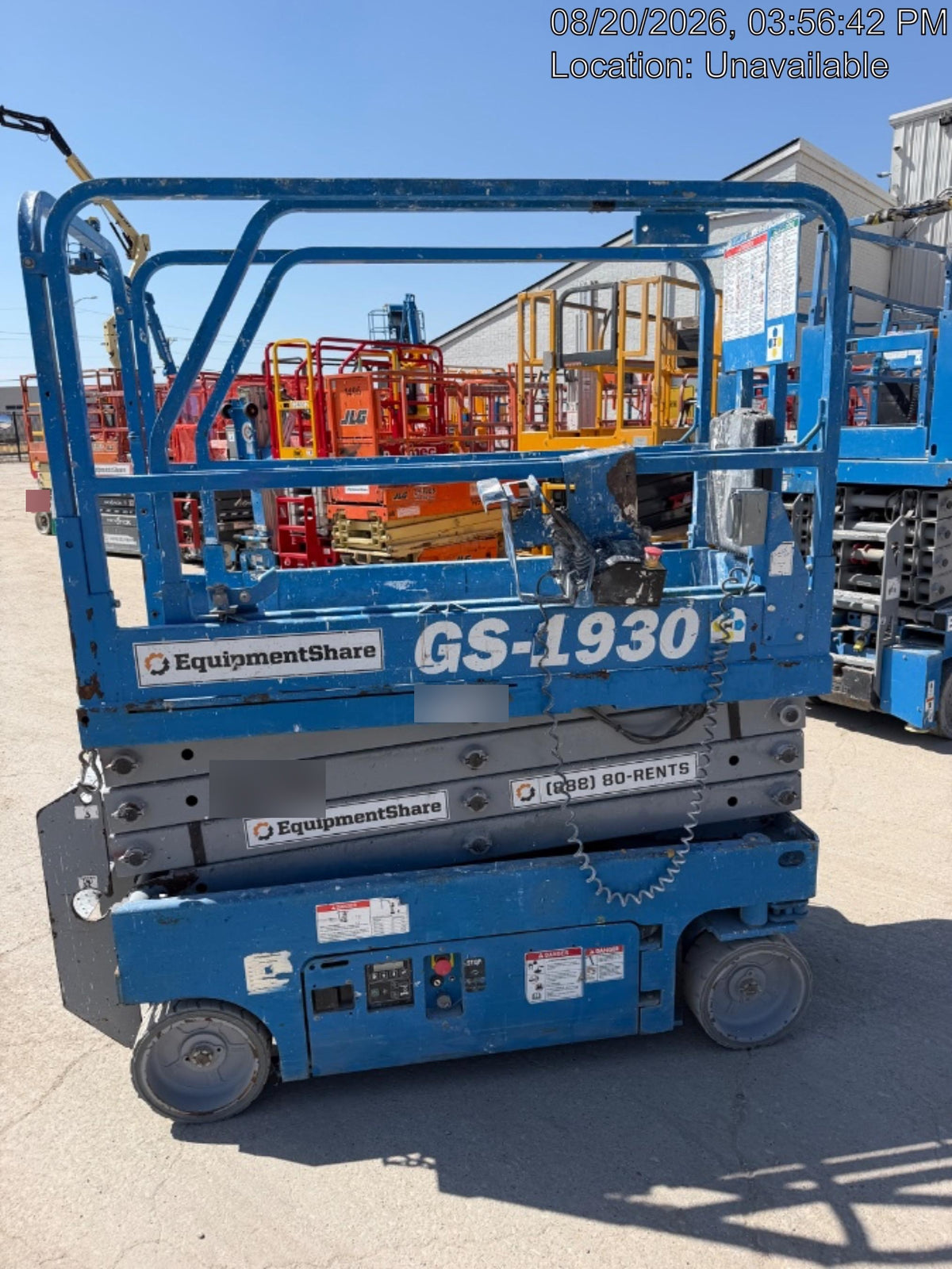 2019 Genie GS-1930 Fixed Rails with Chain Entry