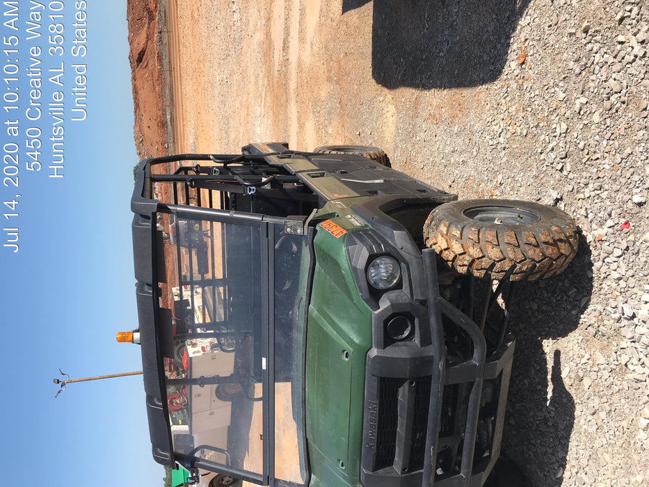 2019 Kawasaki Mule PRO-DXT Standard Options, Backup Alarm, Beacon, Plastic Hard Top, Poly Windshield, Horn Kit