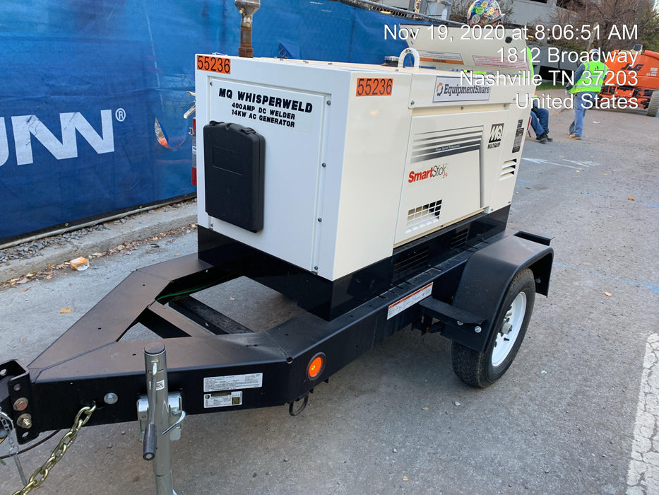 2019 Multiquip DLW400ESA4 Dual Pack, Trailer Mounted