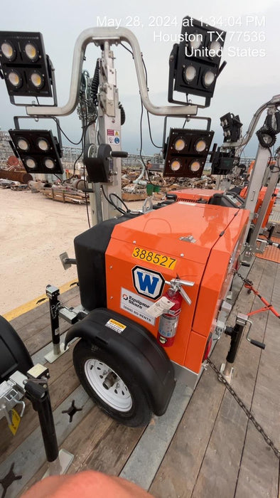 2024 Wanco WLTT-4MM4K Diesel, Deep Sea Controller, Shore Power Plug, Auto Start, (4) 350W LED Floodlights, 4kW Generator, 60 Gal Fuel Tank, 2" Ball, T3