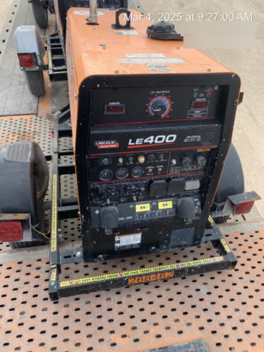 2022 Lincoln Electric LE400 Kubota V1505, Trlr, Cable Rack, Light Kit, ES Decals, T3