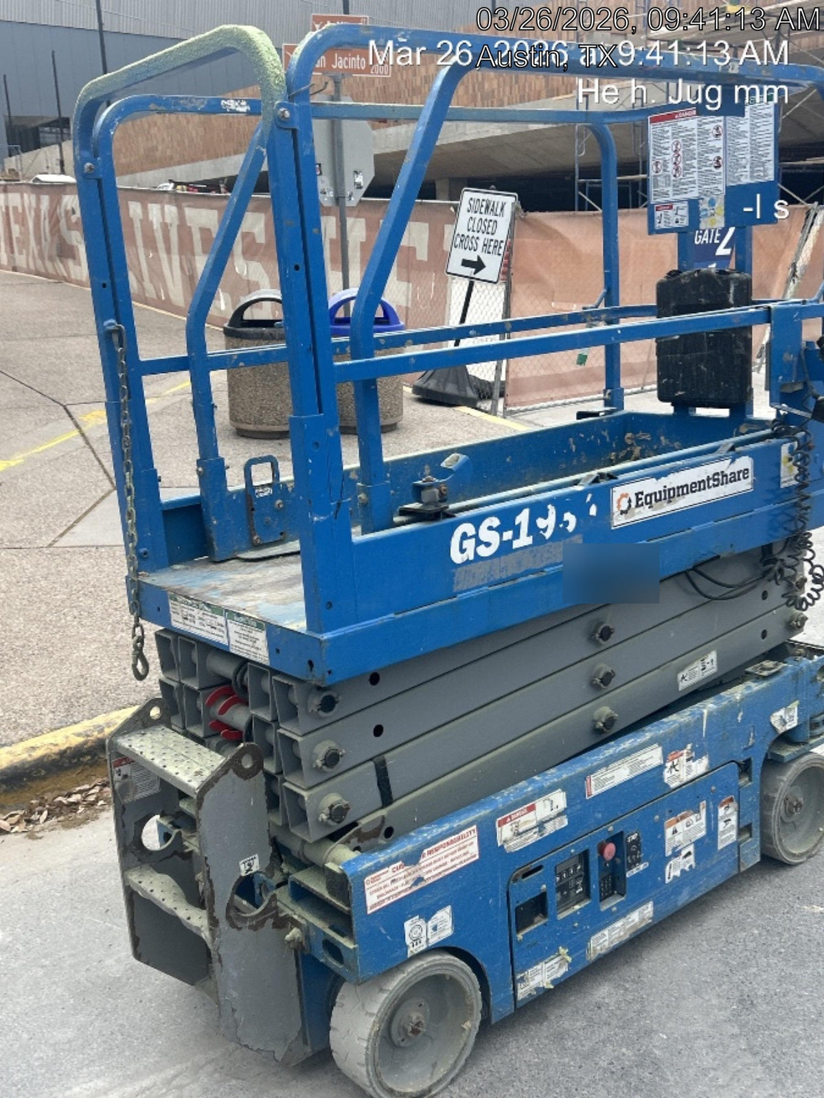 2019 Genie GS-1930 Fixed Rails with Chain Entry