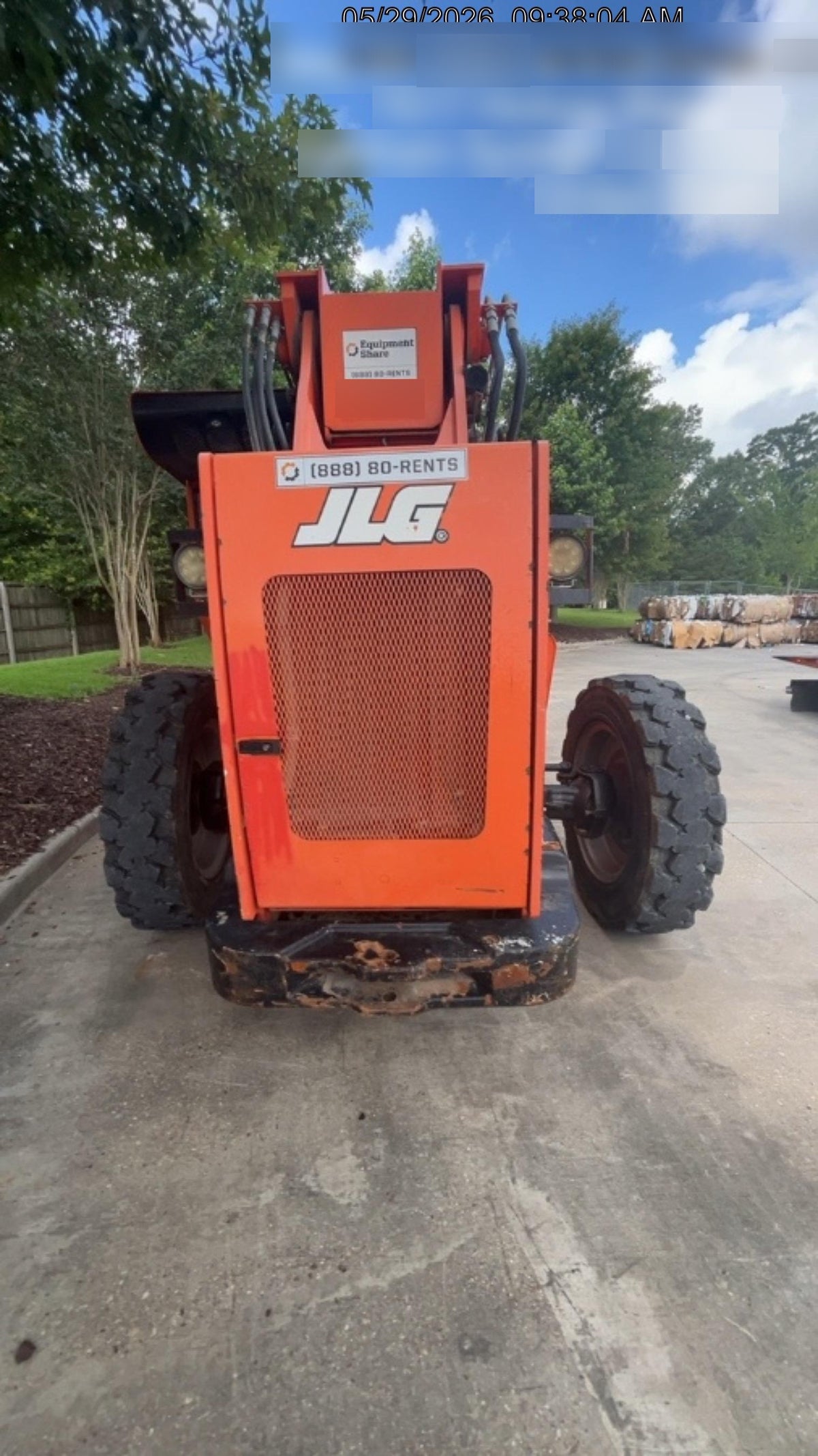 2019 Skytrak 6036 Cab/Heat/Air, Solid Tires, LED Work Lights, Beacon w/50" Carriage, 48" Pallet Forks
