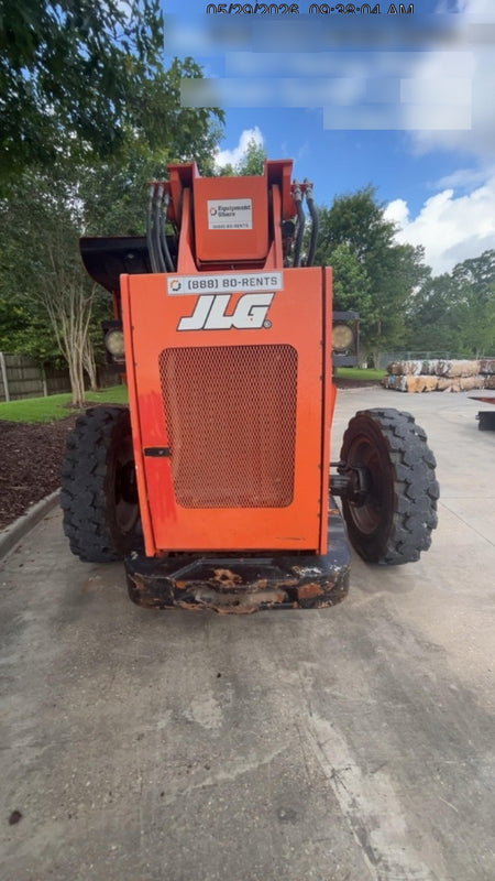 2019 Skytrak 6036 Cab/Heat/Air, Solid Tires, LED Work Lights, Beacon w/50" Carriage, 48" Pallet Forks