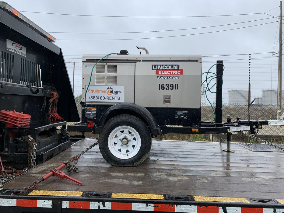 2018 Lincoln Electric Vantage 322 Lincoln Vantage 322 Welder Ready Pak 3 - Vantage 322, Trailer, Fender and light kit, Cable rack