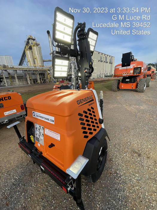 2023 Generac MLT2 Diesel, Flex Switch 120V Input, Powerzone Controller, 
(4) 320W LED Lights, 4kW Generator, 39.9 Gal Fuel Tank, 2" Ball, T3