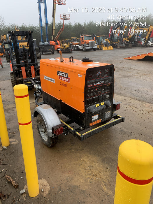 2022 Lincoln Electric LE400 Kubota V1505, Trlr, Cable Rack, Light Kit, ES Decals, T3