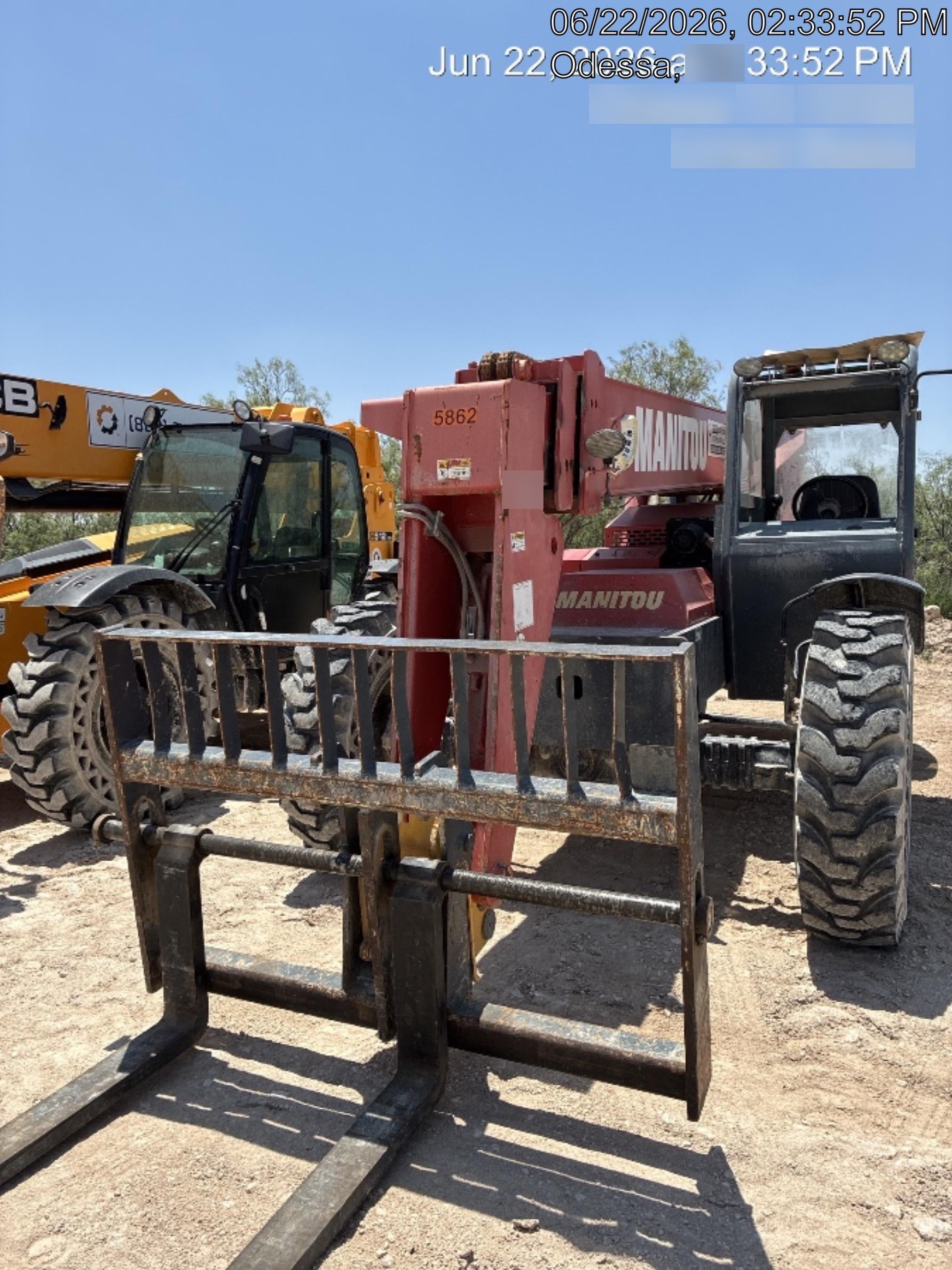 2018 Manitou 12042 Manitou MTA 12042, Solid Tires, 66" Carriage, Open ROPS, Flashing Beacon and Work Light Package