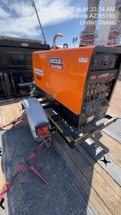 2022 Lincoln Electric LE400 Kubota V1505, Trlr, Cable Rack, Light Kit, ES Decals, T3