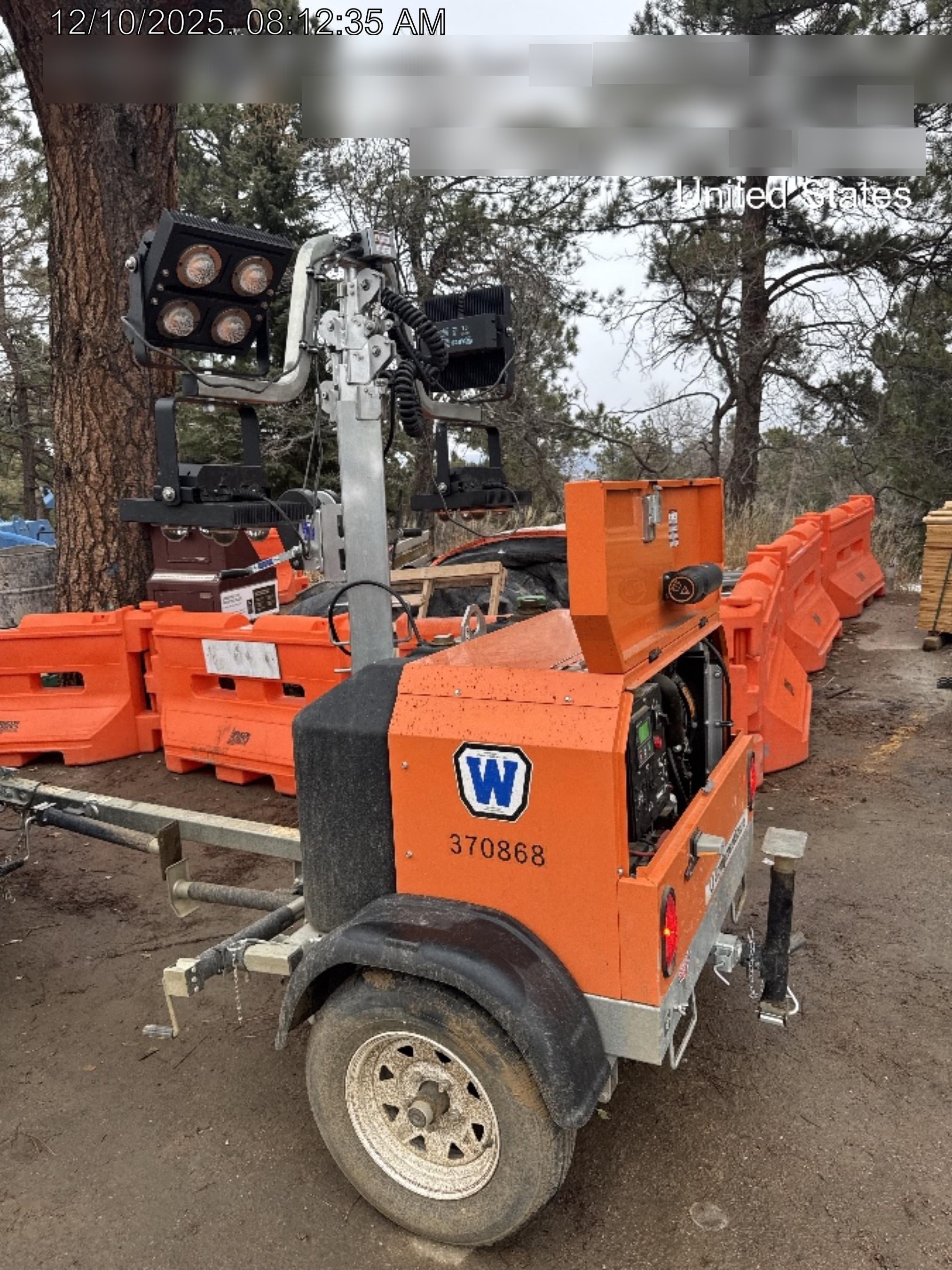 2023 Wanco WLTT-4MM4K Diesel, Deep Sea Controller, Shore Power Plug, Auto Start, (4) 350W LED Floodlights, 4kW Generator, 60 Gal Fuel Tank, 2" Ball, T3