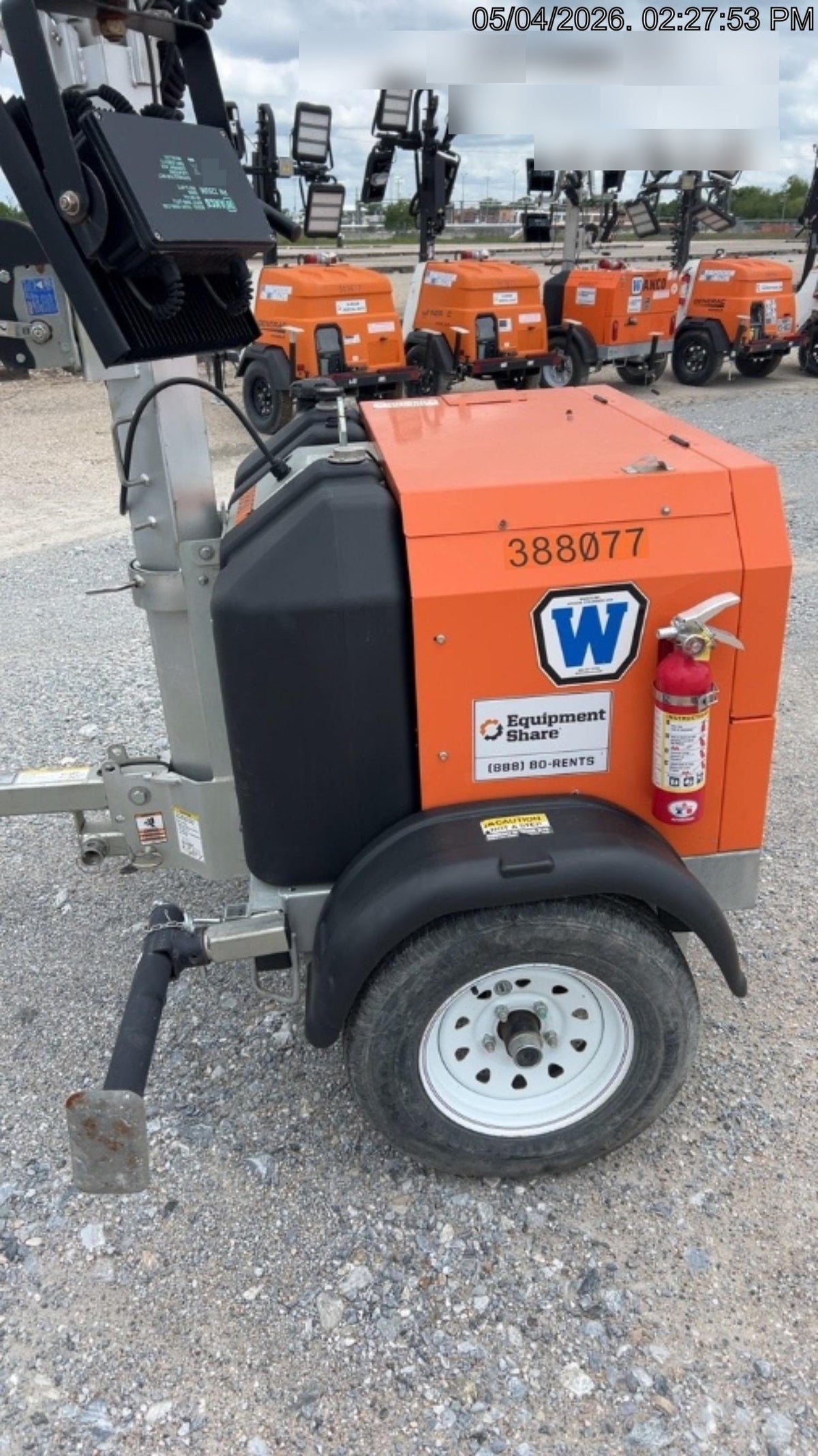 2024 Wanco WLTT-4MM4K Diesel, Deep Sea Controller, Shore Power Plug, Auto Start, (4) 350W LED Floodlights, 4kW Generator, 60 Gal Fuel Tank, 2" Ball, T3