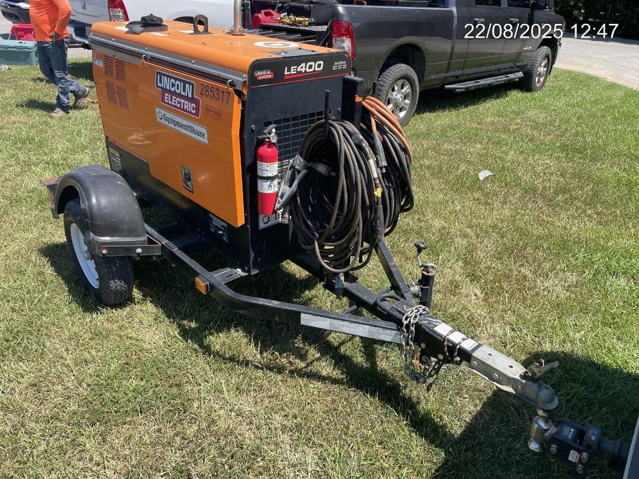 2022 Lincoln Electric LE400 Kubota V1505, Trlr, Cable Rack, Light Kit, ES Decals, T3