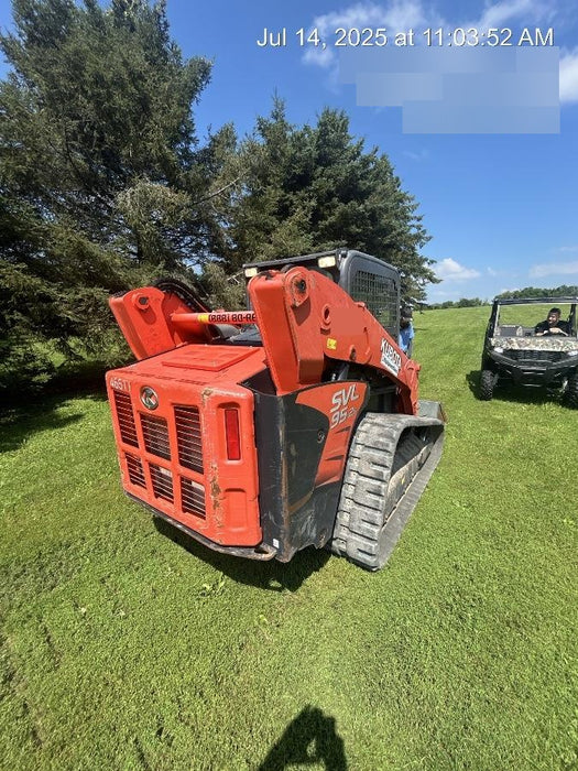 2019 Kubota SVL95-2S Cab/Heat/Air, Standard Tracks, Standard Flow w/Manual QC, 80" HD Bucket w/ Smooth Cutting Edge