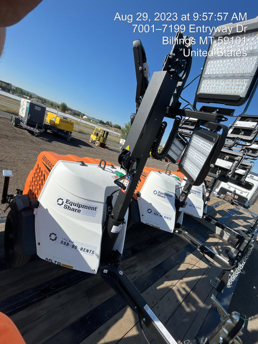 2023 Generac MLT2 Diesel, Flex Switch 120V Input, Powerzone Controller, (4) 320W LED Lights, 4kW Generator, 39.9 Gal Fuel Tank, 2" Ball, T3