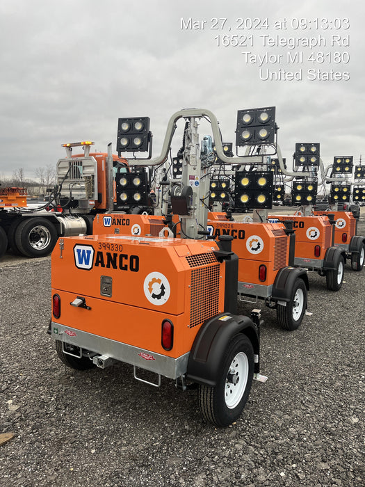 2024 Wanco WLTT-4MM4K Diesel, Deep Sea Controller, Shore Power Plug, Auto Start, (4) 350W LED Floodlights, 4kW Generator, 60 Gal Fuel Tank, 2" Ball, T3